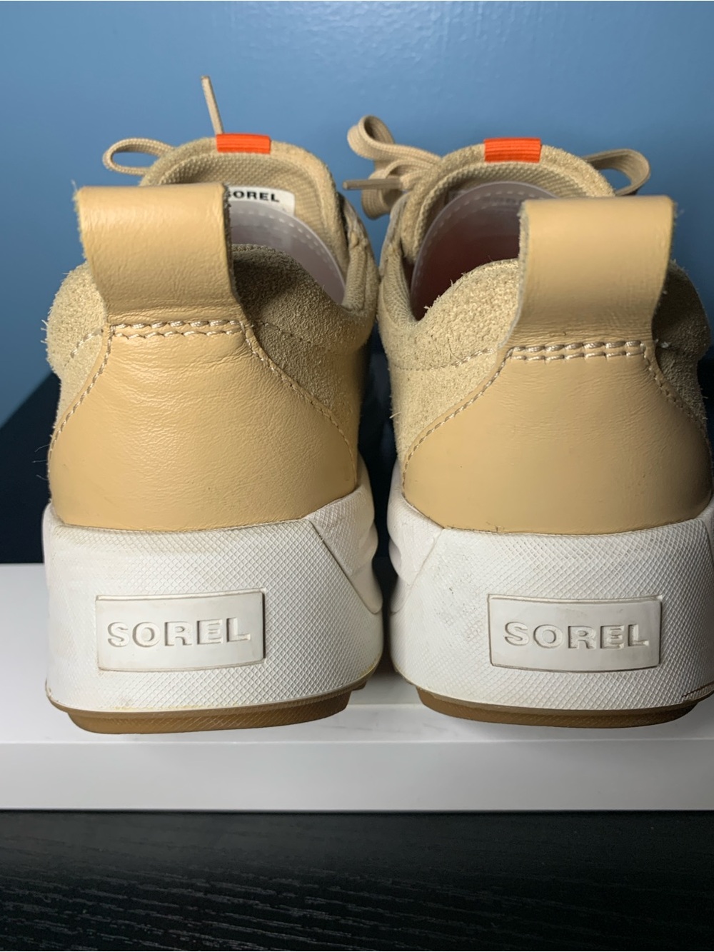 Sorel Beige & Cream Women's Lace-Up Sneakers - Picture 3 of 5
